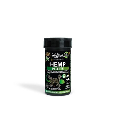 Haquoss | HEMP PELLETS| Természetes kender táp növényevő hüllőknek - 250 ml