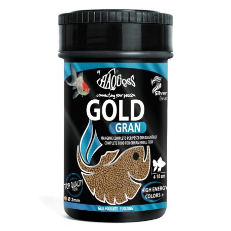 Haquoss | GOLD PEARLS | Teljes értékű granulált, trópusi haltáp - 1000 ml / 500 g