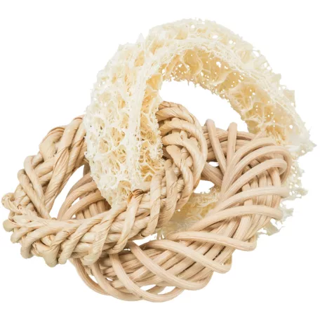 Trixie Loofah Toy | Játék (luffa,rattan,kukoricahéj) rágcsálók részére - 13 cm