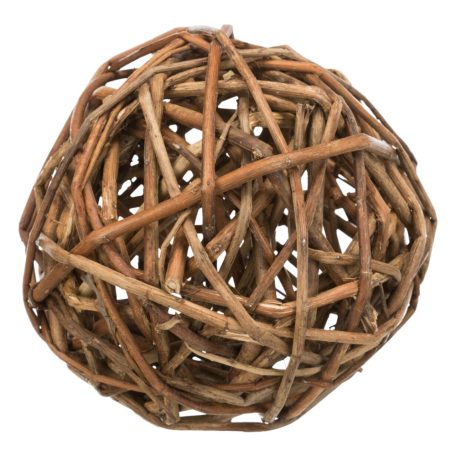 Trixie Wicker Ball | Játék (fonott labda) nyulak és tengerimalacok részére - 13 cm