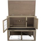 Trixie Small Animal Hutch with Enclosure | Kültéri ház (szürke-zöld) rágcsálók részére - 116x97x63 cm