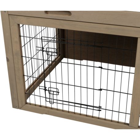 Trixie Small Animal Hutch with Enclosure | Kültéri ház (szürke-zöld) rágcsálók részére - 116x97x63 cm
