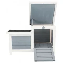   Trixie Small Animal Home | Faház (szürke,fehér) nyulak részére - 70x43x45 cm