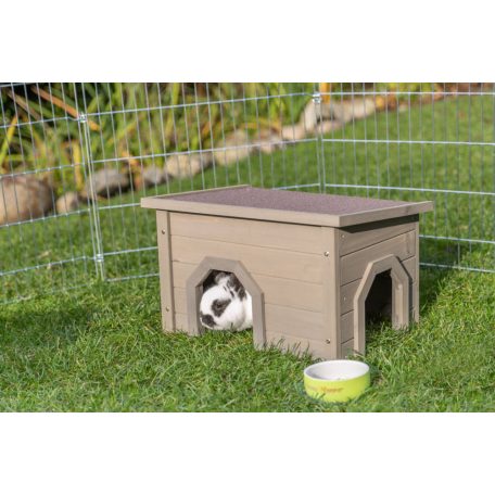 Trixie Small Animal Home | Kültéri odú (zöld/szürke) rágcsálók részére - 50x30x37 cm