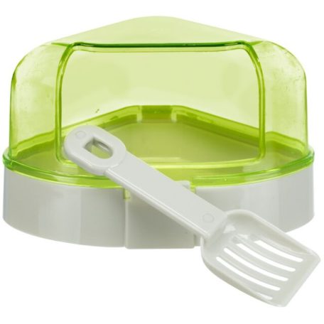 Trixie Corner Toilet | Műanyag sarok toalett egerek és törpehörcsögök számára – 14 × 8 × 11/11 cm