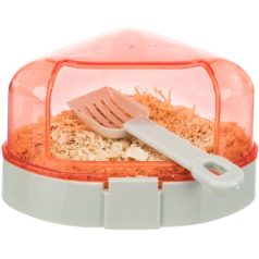  Trixie Corner Toilet | Műanyag sarok toalett egerek és törpehörcsögök számára – 14 × 8 × 11/11 cm