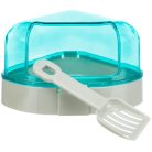 Trixie Corner Toilet | Műanyag sarok toalett egerek és törpehörcsögök számára – 14 × 8 × 11/11 cm