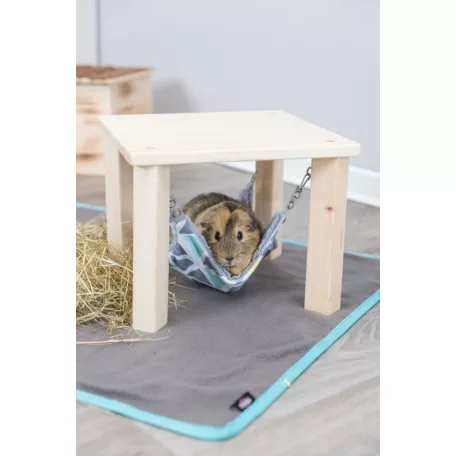 Trixie Sunny shelter/platform with hammock | Fekhely (szürke, színes) tengerimalac és nyulak részére - 28×24×28 cm