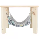 Trixie Sunny shelter/platform with hammock | Fekhely (szürke, színes) tengerimalac és nyulak részére - 37×29×37 cm