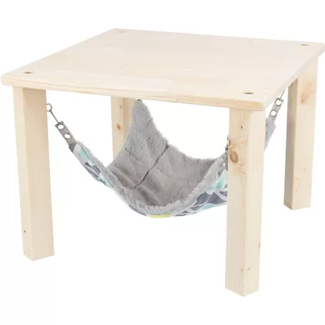 Trixie Sunny shelter/platform with hammock | Fekhely (szürke, színes) tengerimalac és nyulak részére - 37×29×37 cm