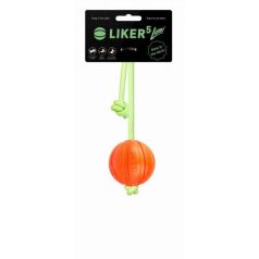   LIKER5 Lumi Ball with Fluoresence rope | Játék (labda, fluoreszkáló kötéllel) kutyák részére - 5 cm