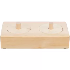   Trixie Snack Box | Kezeletlen fa készségfejlesztő és intelligenciajáték rágcsálók és kisemlősök számára – 14 × 3 × 7 cm
