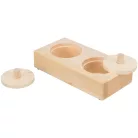 Trixie Snack Box | Kezeletlen fa készségfejlesztő és intelligenciajáték rágcsálók és kisemlősök számára – 14 × 3 × 7 cm