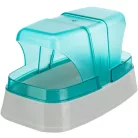 Trixie Sand Bath | Fürdőhomok tartó (szürke,türkíz) kistestű rágcsálók részére - 17x10x10 cm