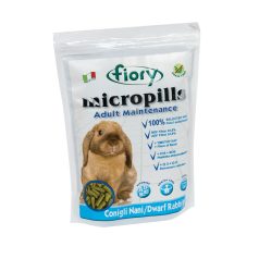   Fiory | Micropills Adult Maintenance (rabbits) | Teljes értékű eledel felnőtt törpenyulak számára - 850 g