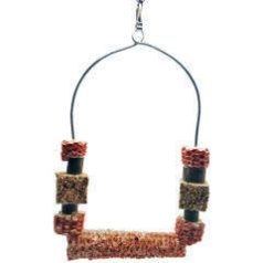   Trópus | Felszerelés (óriás, kombinált hinta csemegekockával) díszmadarak részére - 19x14 cm