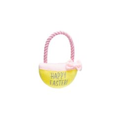 BZ Húsvéti kutyajáték sárga kosár 22 cm