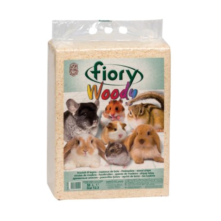 Fiory | Woody Lt. 56 (pressed woodchips) | Faforgács alom rágcsálóknak - 56 L