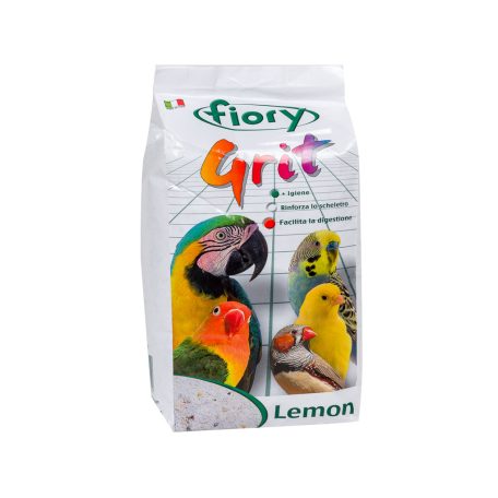 Fiory | Sea Grit LEMON aroma | Tengeri grit, citrom illatú papagáj alom - 5 Kg