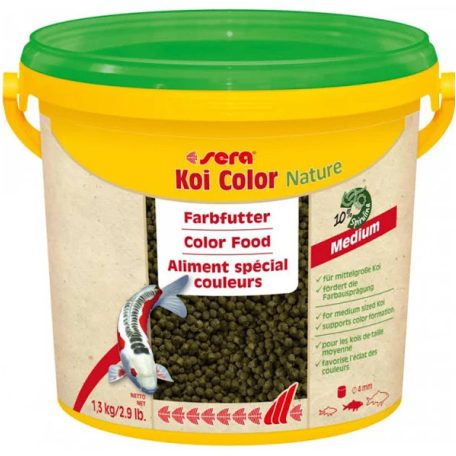 Sera Koi Color Nature Medium | Granulátum táplálék tavihalak részére - 3,8 L