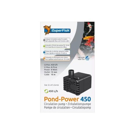 SuperFish | PONDPOWER | Keringető szivattyú - 450