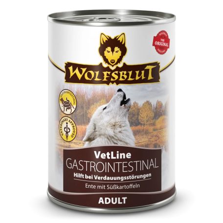 Wolfsblut VetLine Gastrointestinal Kacsa Édesburgonyával Konzerv nedves kutyatáp 395 g