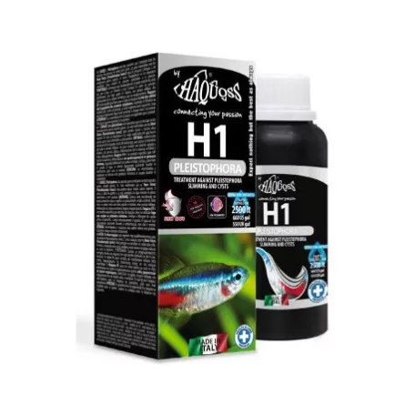 Haquoss | H1 Pleistophora | Folyékony kezelőszer Pleistophora parazita ellen akváriumi halak számára – 100 ml