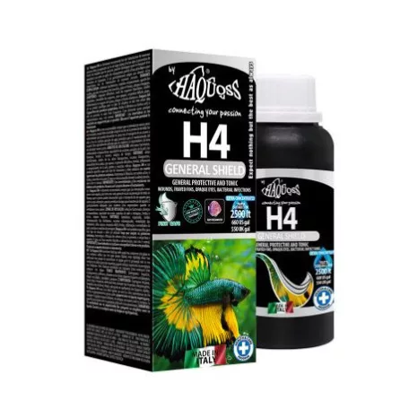 Haquoss | H4 General Shield |  Általános védelmet nyújtó folyékony készítmény akváriumi díszhalak számára – 100 ml