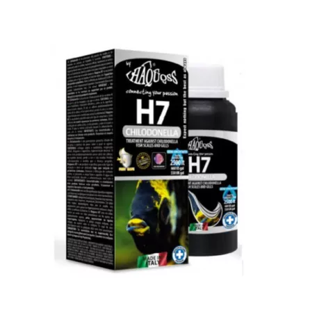 Haquoss | H7 Chilodonella |  Folyékony készítmény Chilodonella parazita ellen akváriumi és kerti díszhalaknál – 100 ml