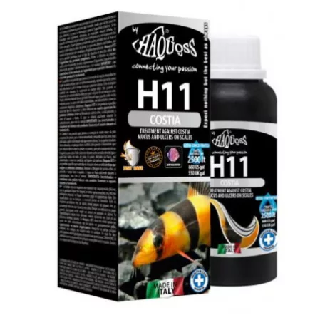 Haquoss | H11 Costia | Folyékony készítmény Costia parazita ellen édesvízi és tengeri díszhalaknál – 100 ml