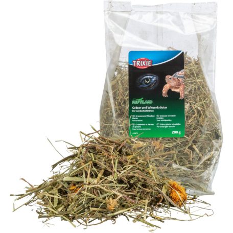 Trixie | Grasses and Meadow Herbs for Tortoises | Kiegészítő eleség (pázsit- és rétifű) teknősbékák részére - 200g