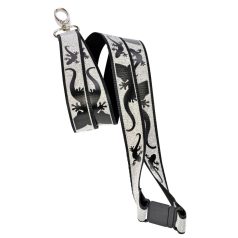   BlueBug | Nyakbaakasztó kulcstartó | Gekkó minás | ezüst-fekete