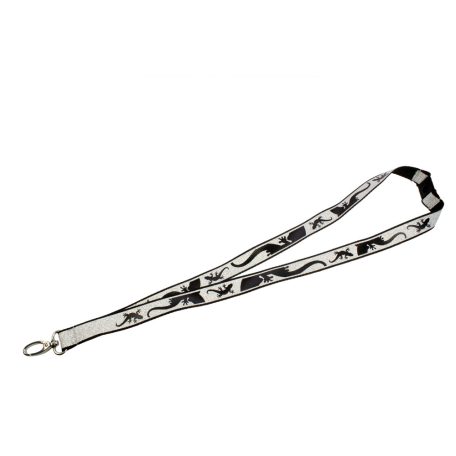 BlueBug | Nyakbaakasztó kulcstartó | Gekkó minás | ezüst-fekete