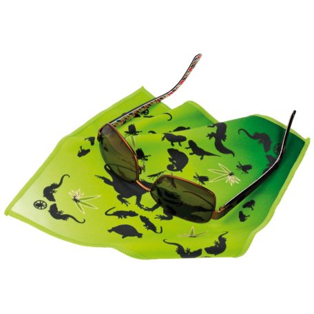 BlueBug Mikroszálas törlőkendő | Hüllő mintával - zöld