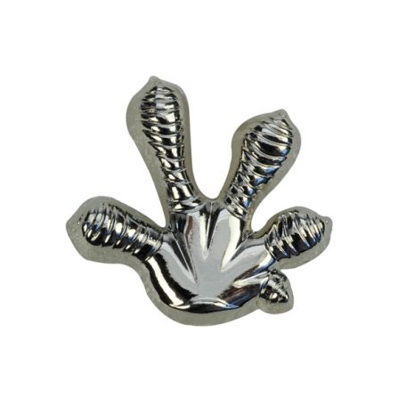 BlueBug | Kitűző - gekkó talp - ezüst színű