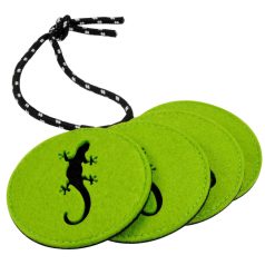BlueBug | Filc poháralátét gekkó mintával - zöld - 4db