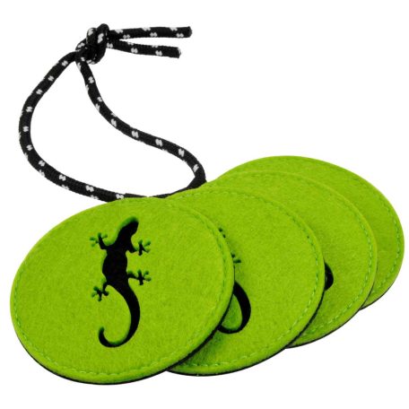 BlueBug | Filc poháralátét gekkó mintával - zöld - 4db