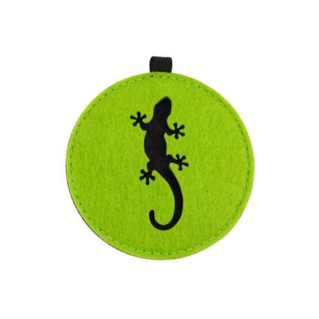 BlueBug | Filc poháralátét gekkó mintával - zöld - 4db