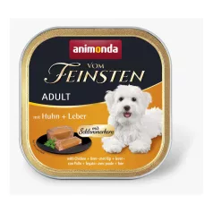   Animonda | Vom Feinsten Adult | csirke és máj alutálcás nedves eledel felnőtt kutyáknak – 150 g