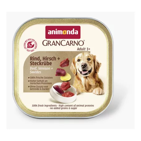 Animonda | GranCarno Adult Country | szarvas, marha és karórépa alutálcás nedves eledel felnőtt kutyáknak – 150 g