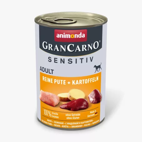 Animonda | GranCarno Sensitiv Adult (pulyka,burgonya) konzerv - Felnőtt kutyák részére - 400g