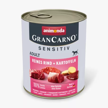 Animonda | GranCarno Sensitiv Adult (marha,burgonya) konzerv - Felnőtt kutyák részére - 800g