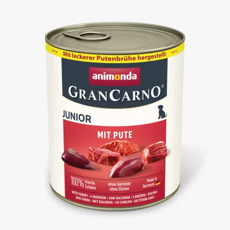 Animonda | GranCarno with turkey Junior (pulykával) nedves eledel  kölyök kutyák részére - 800g