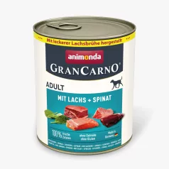  Animonda | GranCarno salmon + spinach Adult (lazac, spenót) konzerv - Felnőtt kutyák részére - 800g
