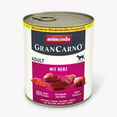   Animonda | GranCarno Adult (sertés,szív) konzerv -felnőtt kutyák részére - 800g