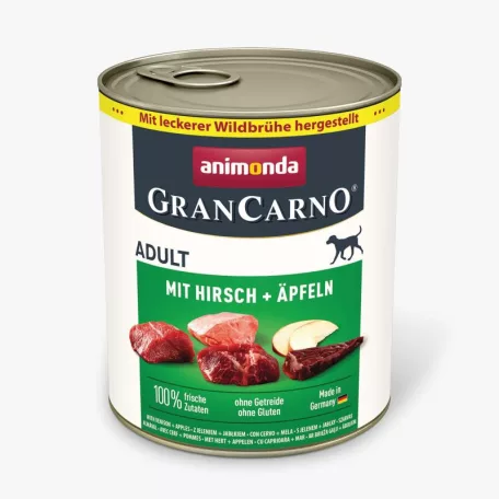 Animonda | GranCarno beef + deer with apple Adult (marha, szarvas+alma) konzerv felnőtt kutyák részére - 800g