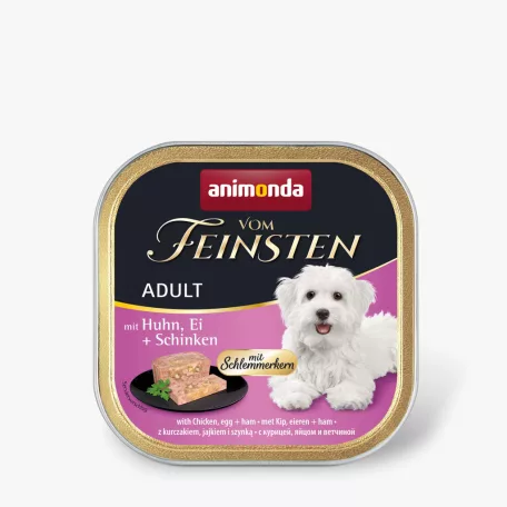 Animonda | Vom Feinsten Gourmet (csirke,tojás,sonka) alutálkás eledel felnőtt kutyák részére - 150g