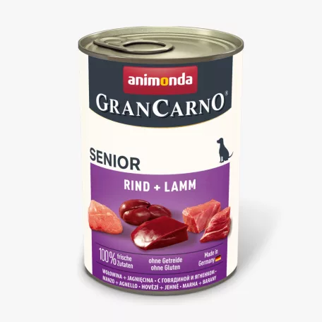 Animonda | GranCarno Senior (borjú,bárány) konzerv - Idős kutyák részére - 400g