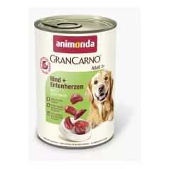   Animonda | GranCarno Adult | marha és kacsaszív konzerv felnőtt kutyáknak – 400 g