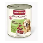 Animonda | GranCarno Adult | marha és kacsaszív konzerv felnőtt kutyáknak – 800 g